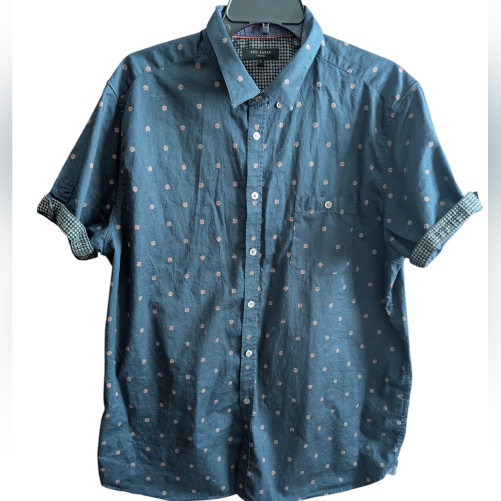 Ted Baker London Button Up T-shirt - Picture 1 of 7